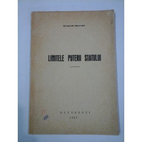LIMITELE PUTERII STATULUI  -  Emanuel Neuman